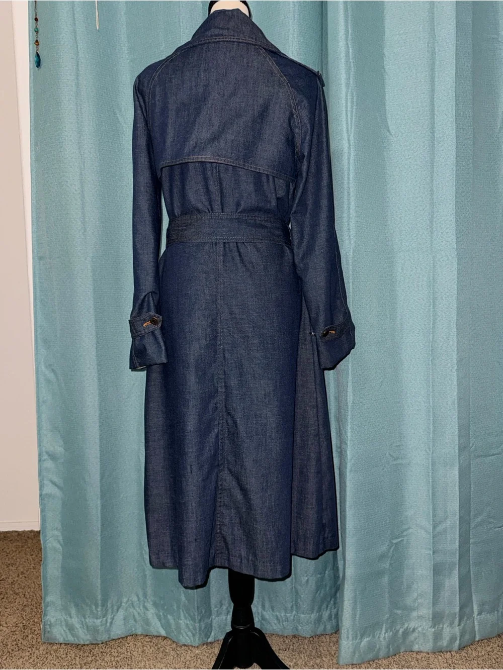 Vintage Levi’s Made in USA Denim Trench Coat Dress M | Denim Duster Trench EUC